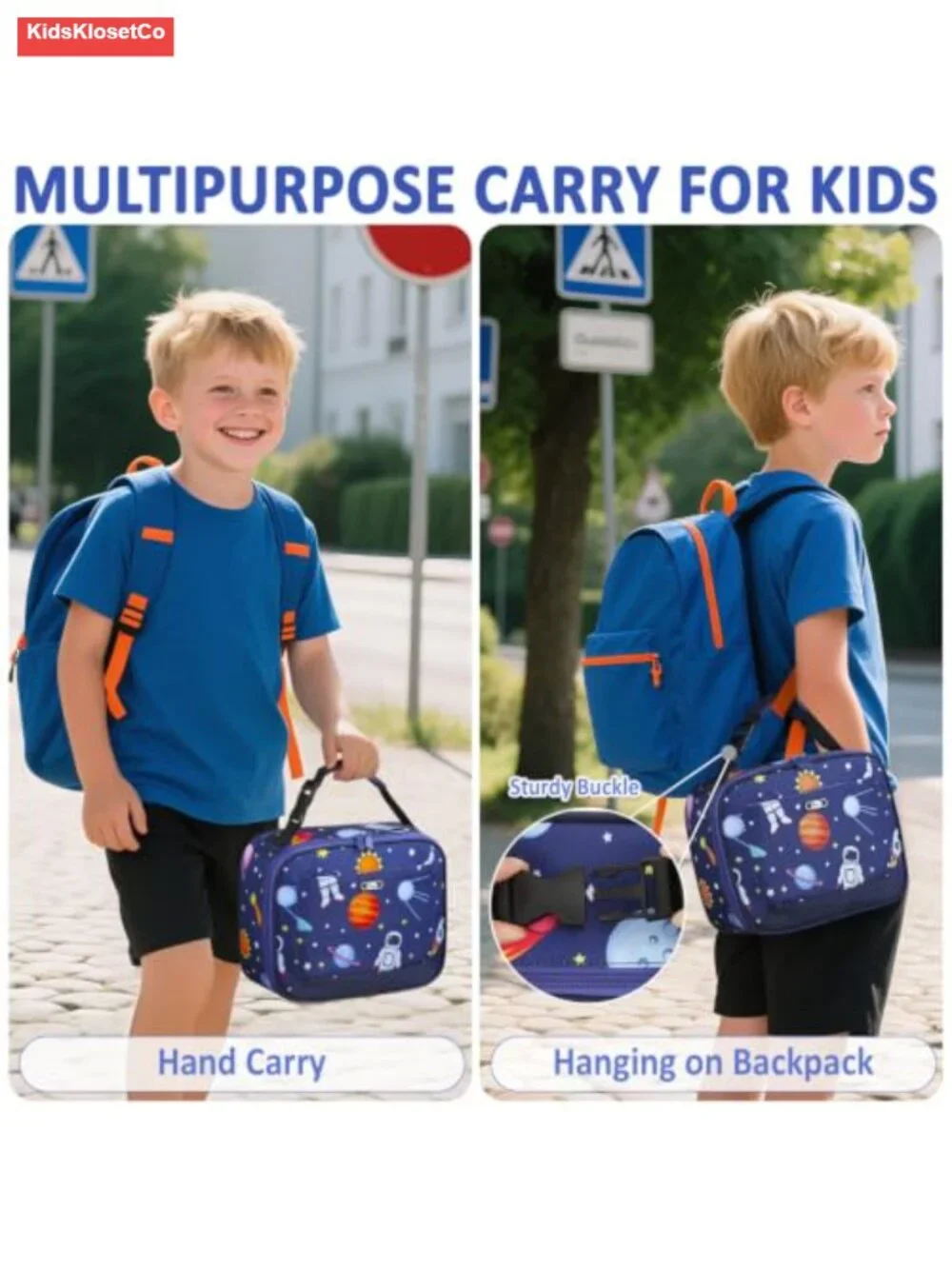 Insulated Lunch Tote Bag - Reusable Thermal Cooler for School